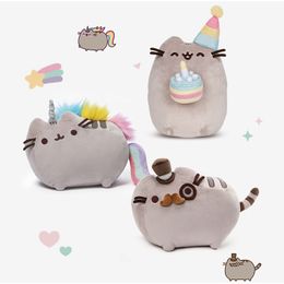 Plush Dolls Sushi Chopsticks Cat Toys Kawaii Donuts Snackables Pizza Soft Stuffed Animal 7" Gray for Children Kid Gifts 230323
