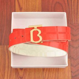 Luxury Designer Belt High-quality Cowhide Men And Women Gold Silver Copper Lettering Buckle Belts Width 3.8cm Colorful Double-sided Width