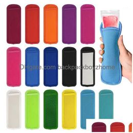 Storage Bags Reusable Popsicle Antizing Sleeves Childrens Er Neoprene Protector E Drop Delivery Home Garden Housekee Organization Dhmpg