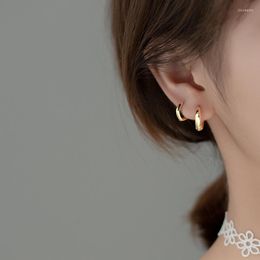 Backs Earrings Simple Design Smooth OL Ear Clip On 925 Sterling Silver Geometric Cuff Women Fashion Jewelry Gift