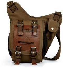 Waist Bags s KAUKKO Brand Retro Vintage Canvas Bag Travel Men Messenger Bag Man Crossbody Bags Shoulder Bags For Men 230324