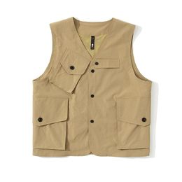 Men's Vests 2023 Spring And Autumn Style Japanese Korean Tooling Women's Multi-pocket Light Outdoor Camping