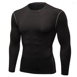 Men's T Shirts Compression Clothing Active Tshirt For Men Workout Tee Shirt Long Sleeve Fitness Mma Rashguard Sweatshirt XXXL Quick