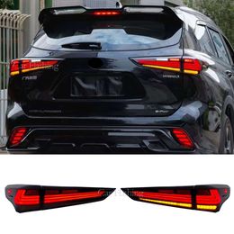 Tail Lights Assembly For Toyota Highlander 2020 2021 2022 Rear Running Brake Reverse Lamp Dynamic Turn Signal Accessories