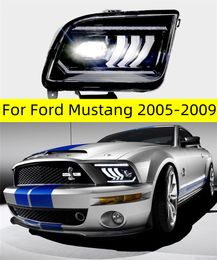 Car LED Headlight Bulbs For Ford Mustang 2005-2009 Head Light DRL High Beam Headlights Turn Signal Lights