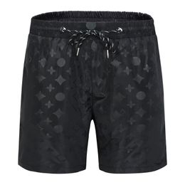 Summer Fashion Black Shorts Quick Drying Swimwear Men Board Shorts Printing Casual Sports Running Seaside Surf Swim Pants