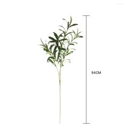 Decorative Flowers Fashion Artificial Flower Attractive Delicate Environmentally Friendly Simulation Green Plant Olive Branch
