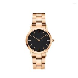 Wristwatches Ladies Birthday Valentine's Day Gift Fashion Watch Big Stainless Steel Japanese Movement