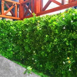 Decorative Flowers 2023 Artificial Plant Lawn DIY Background Wall Simulation Grass Leaf Wedding Home Decoration Green Wholesale Carpet Turf