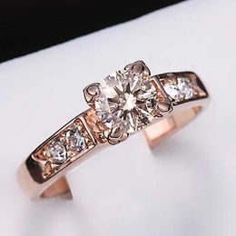 Band Rings Classical Wedding Rings For Women Shiny Cubic Zircon Engagement Anniversary Gifts For Lady Girls Trend Jewellery Accessories R051 AA230323