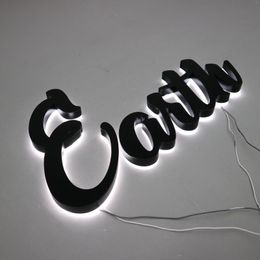 Party Decoration Coffee Led Letter Sign Store Business Custom Logo Signs Outdoor Front Backlit