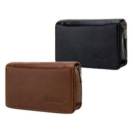 High-end New Leather Pipe Tobacco Pouch Case 3 Pipe Holder Pocket Black Tobacco Pipe Tools Portable Gadgets Luxury Pipe Bag