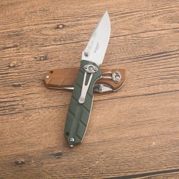 Factory Price G3514 Pocket Folding Knife 8Cr18Mov Satin Drop Point Blade ABS with Steel Sheet Handle Outdoor Camping EDC Pocket Folder Knives