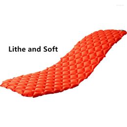 Camp Furniture Portable Inflatable Outdoor Sun Lounger Ultralight Nylon Camping Sleeping Pad Moisture-Proof Waterproof Mattress Air