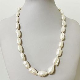 Chains 8 10 18-20MM Big Natual Baroque Pearl Necklace Irregular Shape Natural Keshi Beads Women Luxury Gemstone With Customise