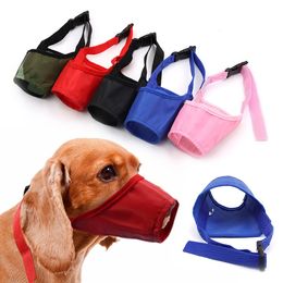 Adjustable Dog Muzzle Walk dog Collars Leashes Prevent Biting Snapping Safe Dogs Muzzle Pet Supplies Dog Mask Anti Bark Bite Muzzle