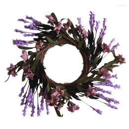 Decorative Flowers 50cm Artificial PE Wild Chrysanthemum Shrimp Flower Twig Wreath Spring Door Decoration