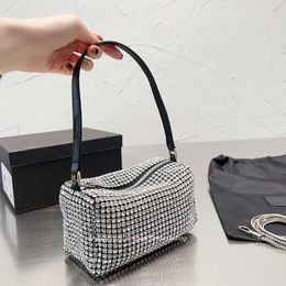 Rhinestone handbag fashion armpit bag full of diamonds summer women's bags Trendy shoulder bag