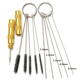 Professional Spray Guns 11pcs /set Airbrush Gun Nozzle Cleaning Kit Needle & Brush Set Repair Tool