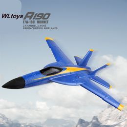 Electric/RC Aircraft Wltoys XK A190 P530 F-18 RC Plane F/A-18C 2 Channel 2.4GHZ Radio Control Airplane 6 axis Drone Remote Control Aircraft Glider 230324