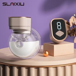 Breastpumps Portable Electric Silent Wearable Automatic milk pump LED Display USB Rechargable Hands Free Milker NO A 230323