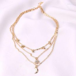 Pendant Necklaces Fashion Jewellery Multi-layer Necklace Star Moon Beads Choker