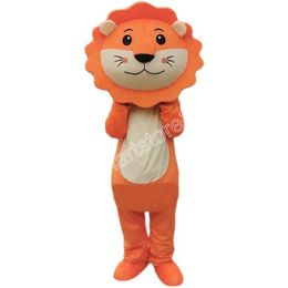 Adult size Cute Lion Mascot Costumes Animated theme Cartoon mascot Character Halloween Carnival party Costume