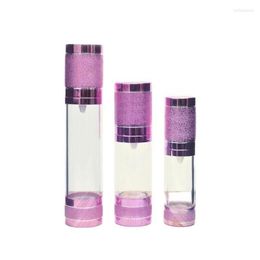 Storage Bottles 50ml Pink Aluminium Airless Bottle Lotion Emulsion Serum Essence Hyaluronic Toner Foundation Whitening Liquid Skin Care