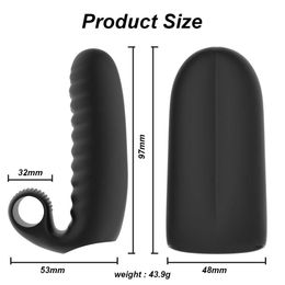 New Finger Vibrator Fast Orgasm g Spot Female Sex Toy Clitoral Stimulator Vaginal Masturbation Device for Adult Women's Goods Store 230316