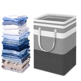 Storage Baskets 75L Large Capacity Foldable Laundry Basket Oxford Dirty Clothes Storage Basket with Handles Bathroom Laundry Organiser Z0323