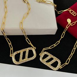 Colares de jóias de grife pulseiras para mulheres designers colar de pulseira Chain Gold Gold com diamantes 2303203PE
