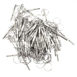 Watch Repair Kits 100Pcs/Pack 3 In 1 Eyeglass Screwdriver Sunglass Glasses Tool Kit With Keychain Portable