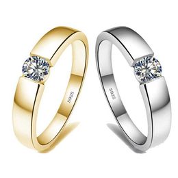Band Rings Choucong Solitaire rs Promise Ring 925 sterling Silver cz Stone Perfect Party Wedding Band Rings For Women Men Bijou Jewelry AA230529