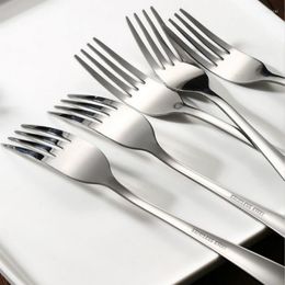 Dinnerware Sets Thick Stainless Steel Spoon Tableware Knife Fork Long Handle Coffee Five Family Pack Cutlery Dinner Set