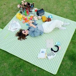 Outdoor Pads Picnic cloth spring outing picnic mat outdoor mat thickened portable ins wind spring outing picnic supplies J230324