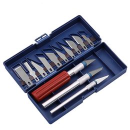 13pcs Craft Tools Durable Precision Carving Knife Set Polymer Clay Multifunction Pen Knife Crafts Cutter Graver Sculpting Art Tool Set
