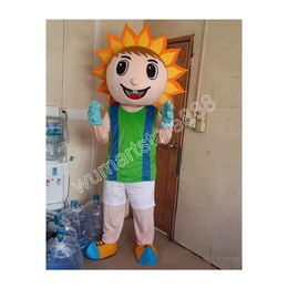 Adult size Sunflower Boy Mascot Costumes Animated theme Cartoon mascot Character Halloween Carnival party Costume