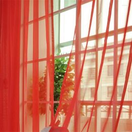 Curtain 1pc Bedroom Curtains European And American Style Window For Living Room Decoration Door Drape Panel Sheer Tulle