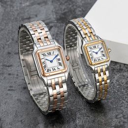 Женщины высококачественные часы 22*30/27*37 мм набрать золото/серебряная из нержавеющая сталь Quartz Lady Watch с элегантными элегантными наручными часами Montre de Luxe dhgate