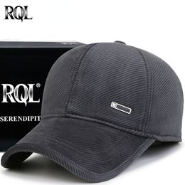 Ball Caps Mens Winter Hat With Ear Flaps Corduroy Baseball Cap For Men Male Keep Warm Windproof Sports Outdoor Hat Trucker Hat Dad Hat 230324
