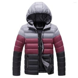 Men's Down Men 2023 Winter Jacket Casual Warm Hoodies Waterproof Parkas Coat Autumn Outwear Windproof Hat Clothing Jackets MY248