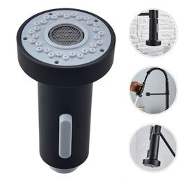 Other Bath Toilet Supplies 1pc Home Faucet Tap Sink Black Fixtures For Kitchen G1 2 ABS Plastic Nozzle Bubbler Pull Out Spray Head 230324