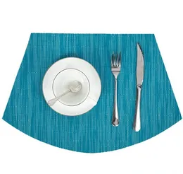 delicacy Place Mat Round Placemats Kitchen Table Placemat Heat Insulation Stain-resistant Washable PVC Table Mats Wholesale