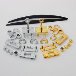 Bag Parts Accessories Rectangle Eyelets Hanger Metal Lock for Bag Hardware Wholesale Fashion a Set of Locks Fitting Woman Handbag Bag Accessories 230324