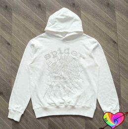 Branco Young Thug Spider Hoodie Homens Mulheres 3D Web Espuma Impressão Sp5der Álbum de Música Solto Com Capuz 555555 Moletons T220726