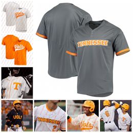 Stitched Custom Tennessee Volunteers Baseball Jersey 44 Yan Gomes 3 Todd Helton 19 Matt Duffy 21 Eric Gilliam 2 Alex Sosnowski 42 Reed Fell 22 Tony Vitello Jersey