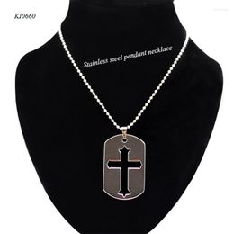 Pendant Necklaces & Pendants Jewelry Good Quality 316L Stainless Steel Ball Chain Cross Necklace Fashion For Men