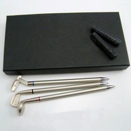 Golf Writing Pen Set Ballpoint Metal Gift Office Supplies