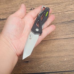 Top Quality G3511 Pocket Folding Knife 8Cr18Mov Satin Drop Point Blade ABS with Steel Sheet Handle Outdoor EDC Pocket Folder Knives