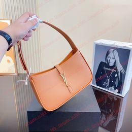 Famous Leather Handbags Designer Shoulder Bags Fashion Crossbody Purse Subaxillary Bag Luxury Women Totes Bright leather handbag Gold Logo